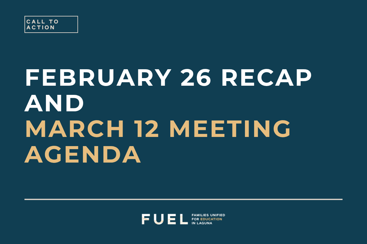 February 12th Recap + THIS Thursday’s 2/26 Meeting: What's at Stake