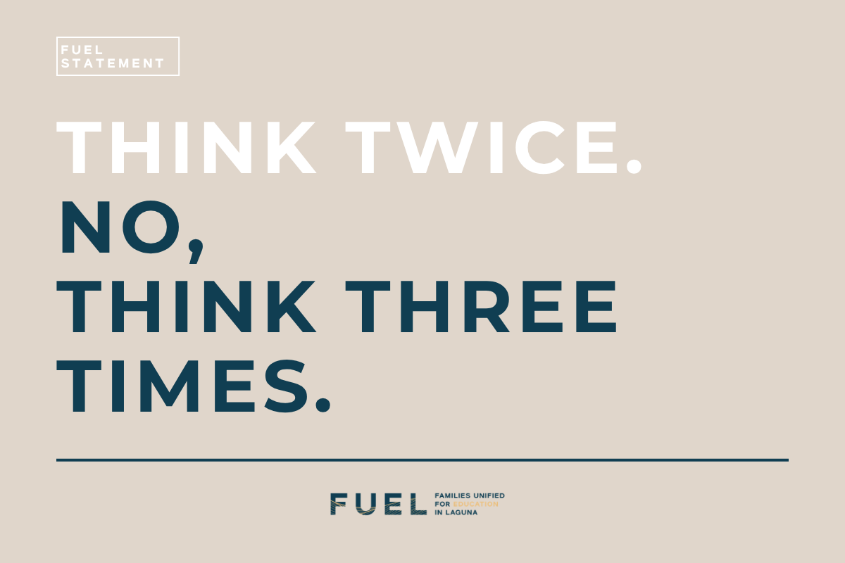 Think Twice. No, think three times.