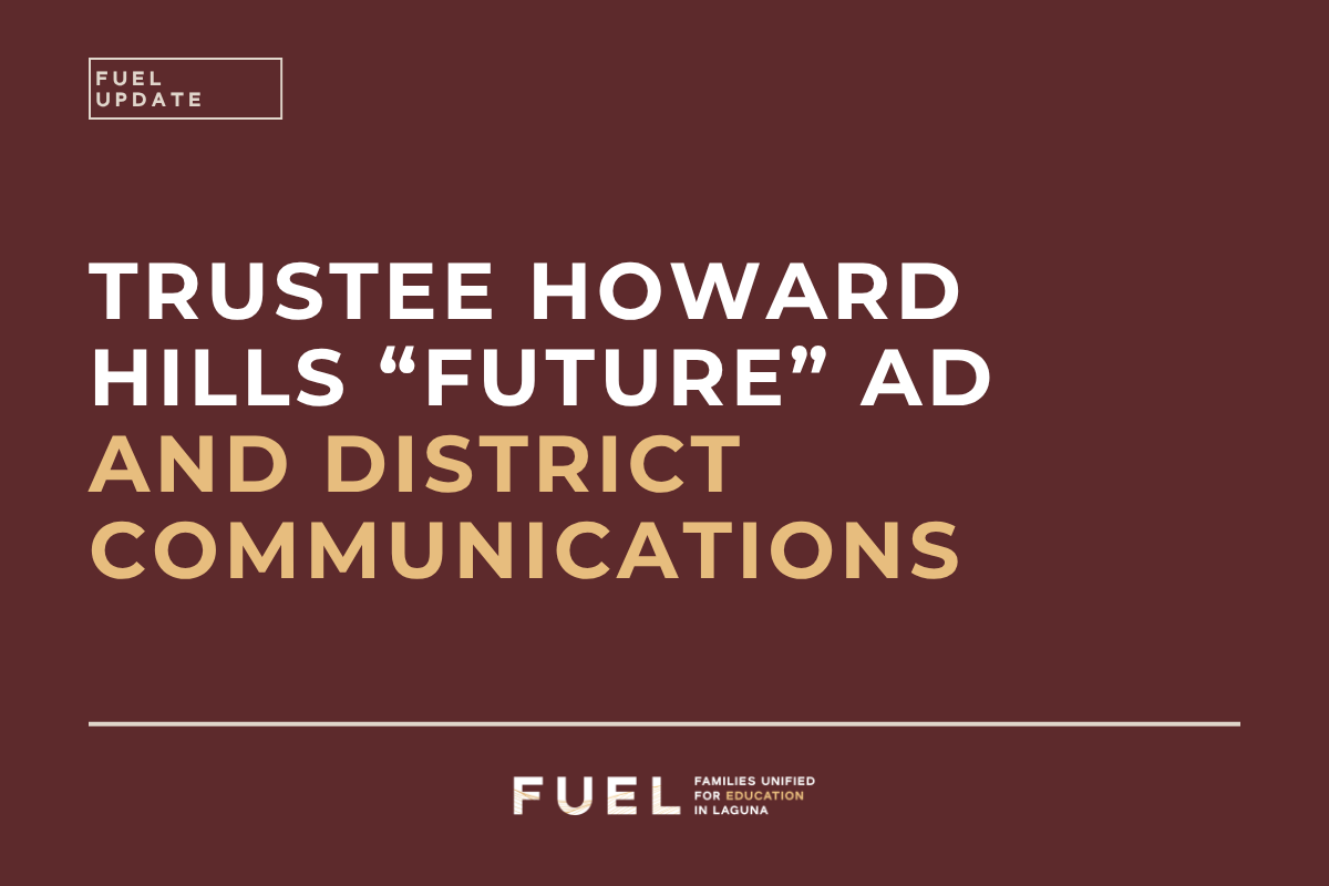 Trustee Howard Hills September 2025 Communication