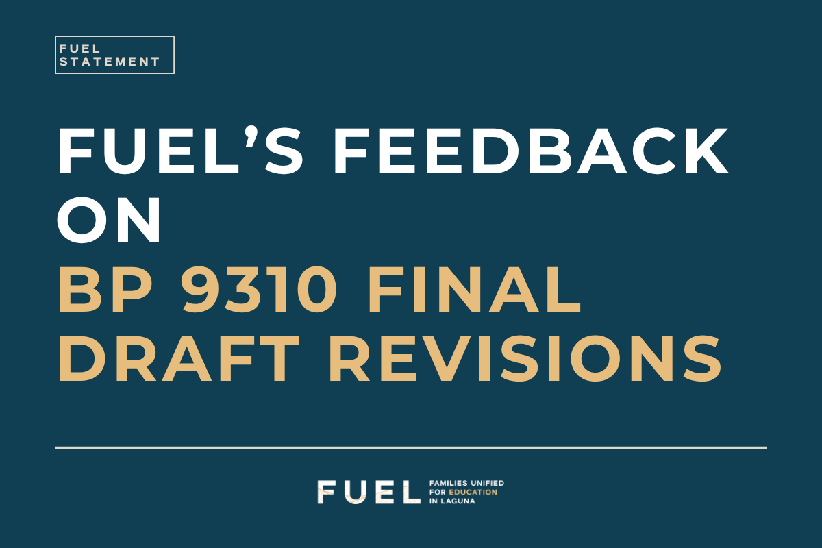 FUEL’s Feedback on bp 9310 FINAL DRAFT revisions