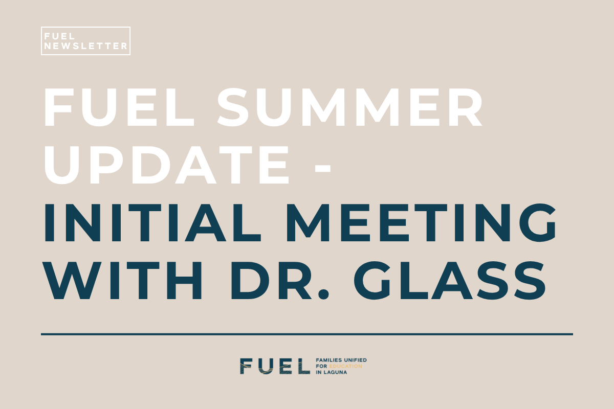 FUEL Summer update - initial meeting with dr. glass