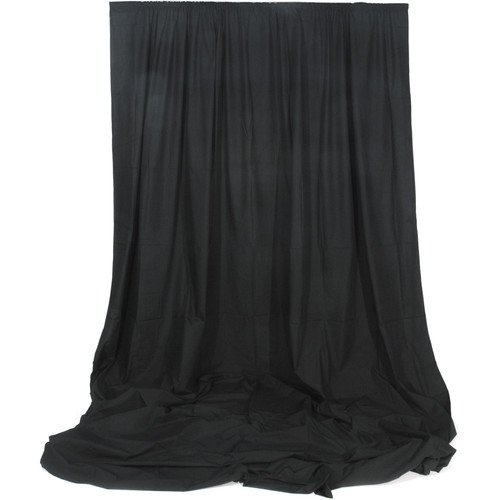 Impact Muslin Background (Black, 10 x 24')