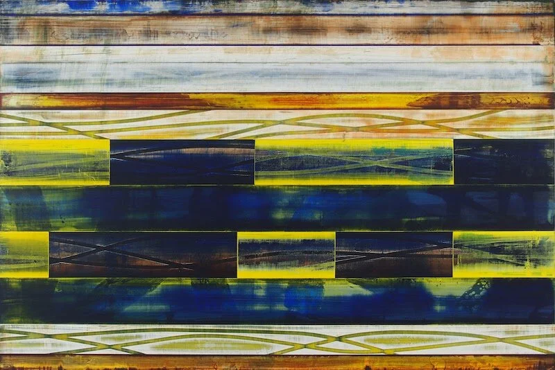 Intraclasts. Acrylic on panel. 24” x 36”