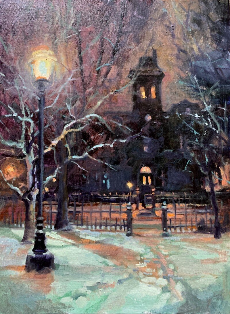 Guiding Light. Oil. 16" x 12".