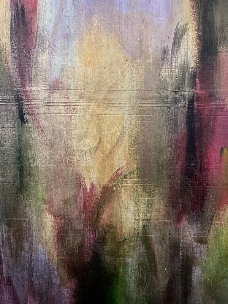 Close-up of Panel Mural for Racial Justice: Atmosphere. Aerosol, and Acrylic on Wood Panel.