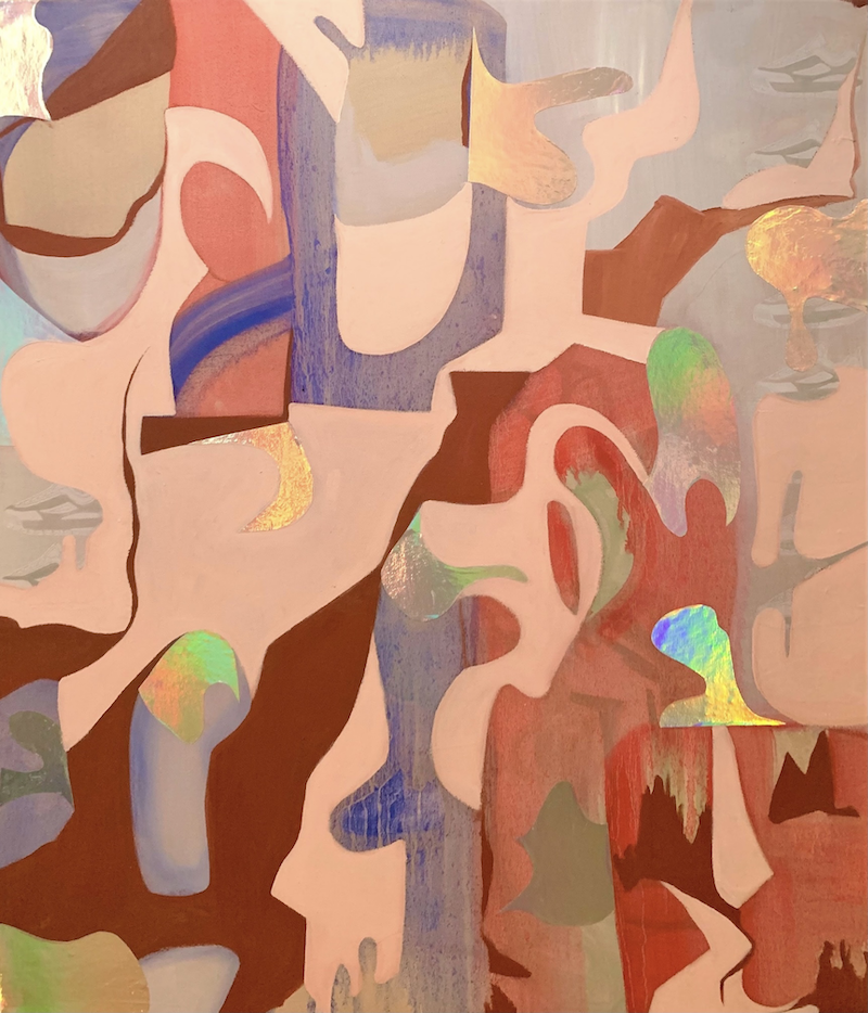 “Not From Mars”, Mixed Media on Canvas.