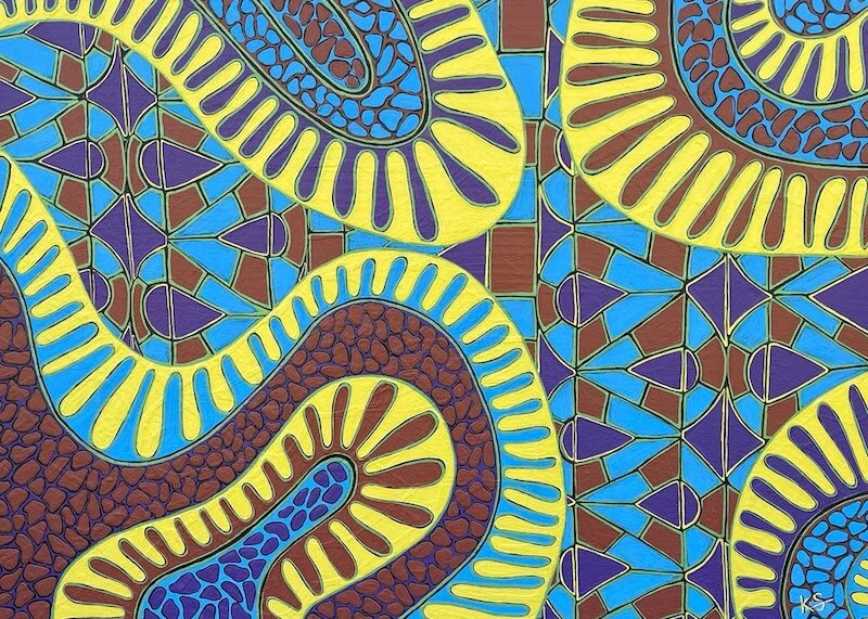 Summertime. By Schoonveld. Acrylic on canvas. 3’ x 4’