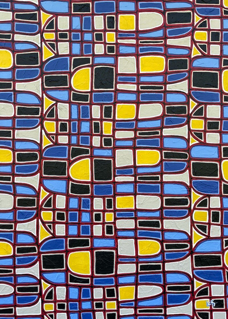 Predictable. By Schoonveld. Acrylic on canvas. 30” x 40”