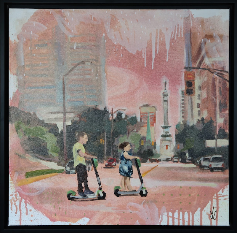 Lime Date. Oil on Canvas. 12 x 24”