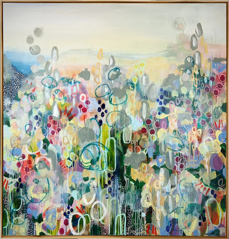 The Seed Collector, Acrylic on canvas 60”x60"