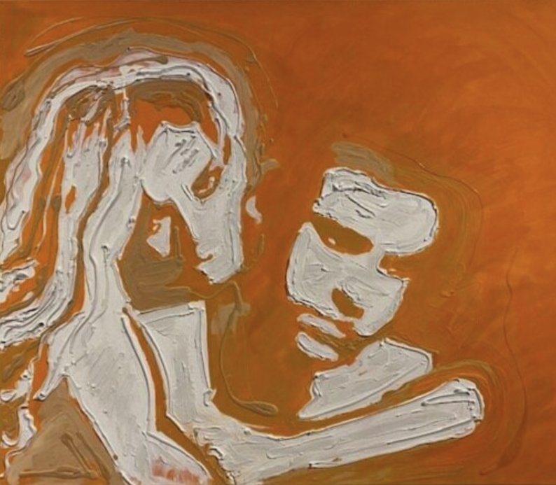 Solid, by Rebecca Robinson. Mixed Media, 40” x 60”