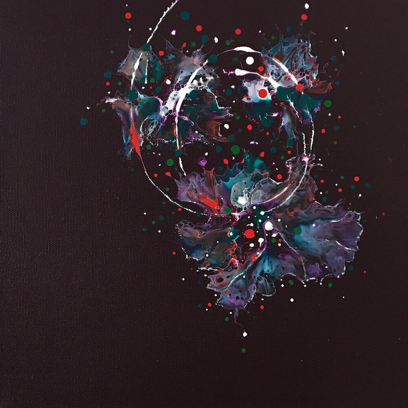 WOW! Acrylic, 12 x 12.