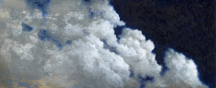Billboard Clouds by Johnny McKee. Acrylic on panel.