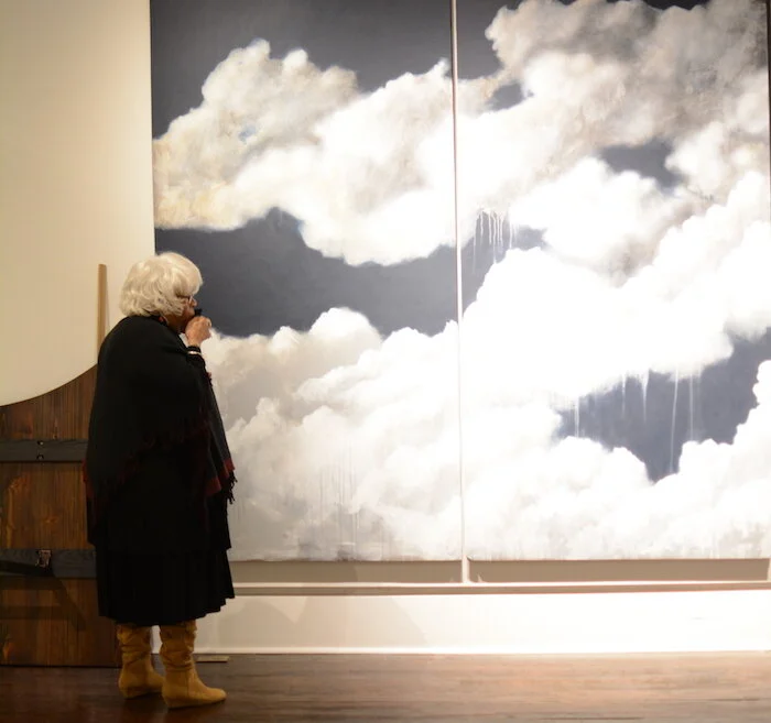 Miss Joanna with the large inspiration piece