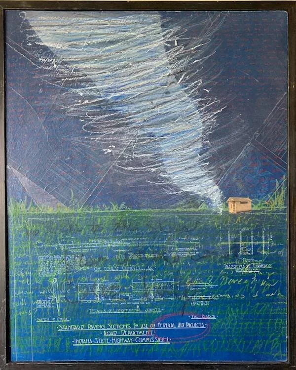 We Looked Toward the Heavens from Whence Cometh Our Help, Kipp Normand, Mixed Media, $500.