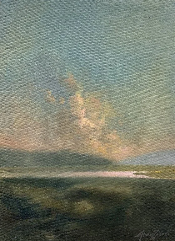 Golden Hour, oil on linen