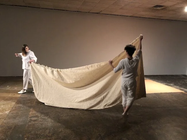 Experiment in Tension in collaboration with Linda Ryan, Muncie, IN, November 2018