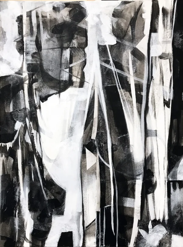 Sycamore Ghosts,&nbsp;Acrylic on Canvas 18" x 24"