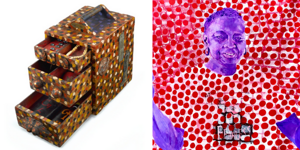 Betye Saar -- Personae, 1996, Wood, bone, ceramic, metal and glass