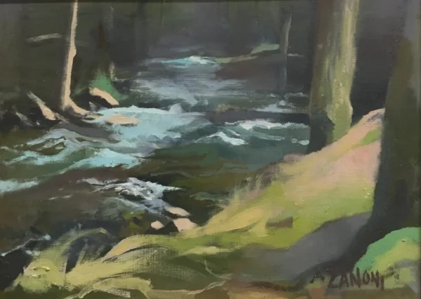 River at the Summit of Mt. Lacont, Alicia Zanoni