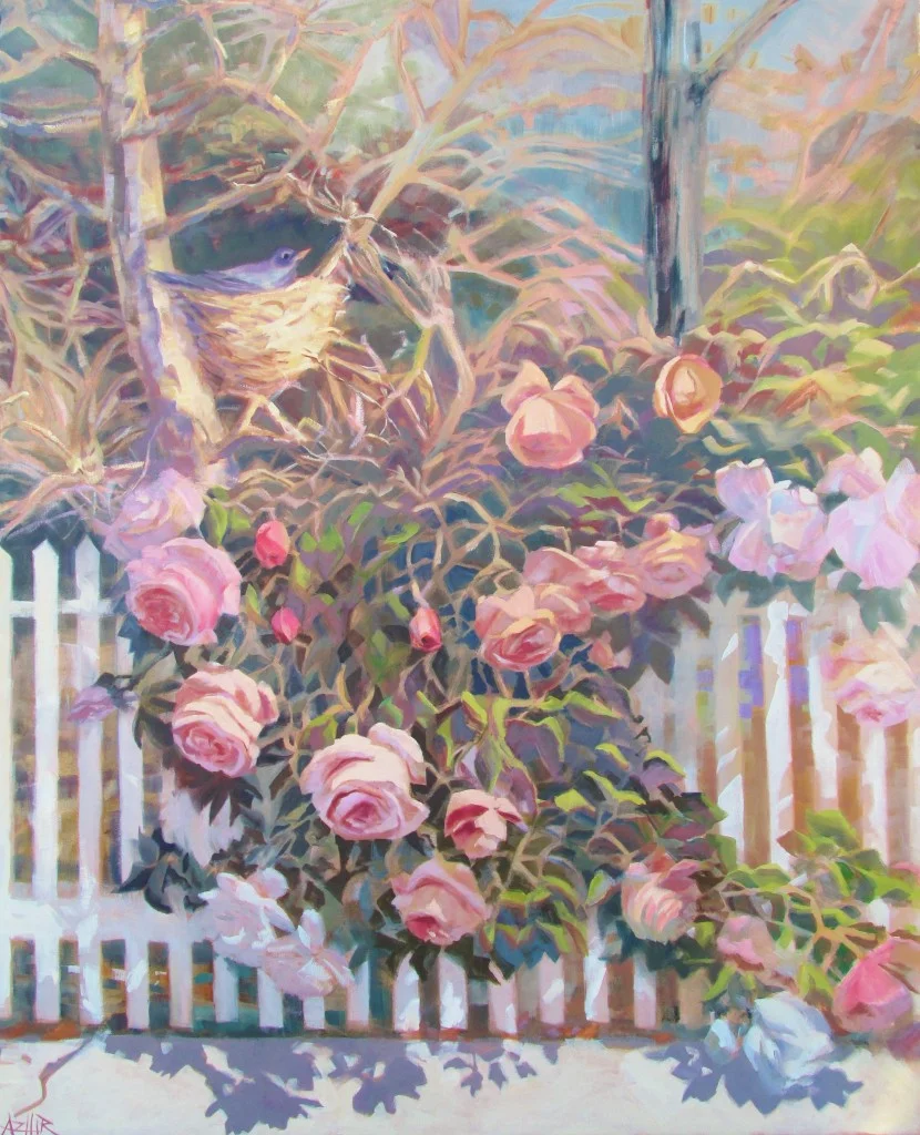 Along the Picket Fence, Hirschten, 39 x 48