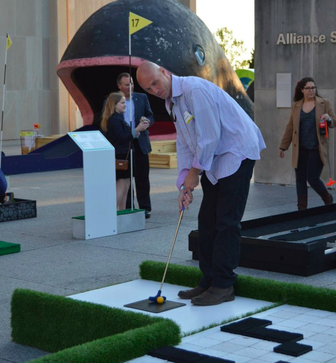 HCA Artists Represent at IMA Mini Golf Course