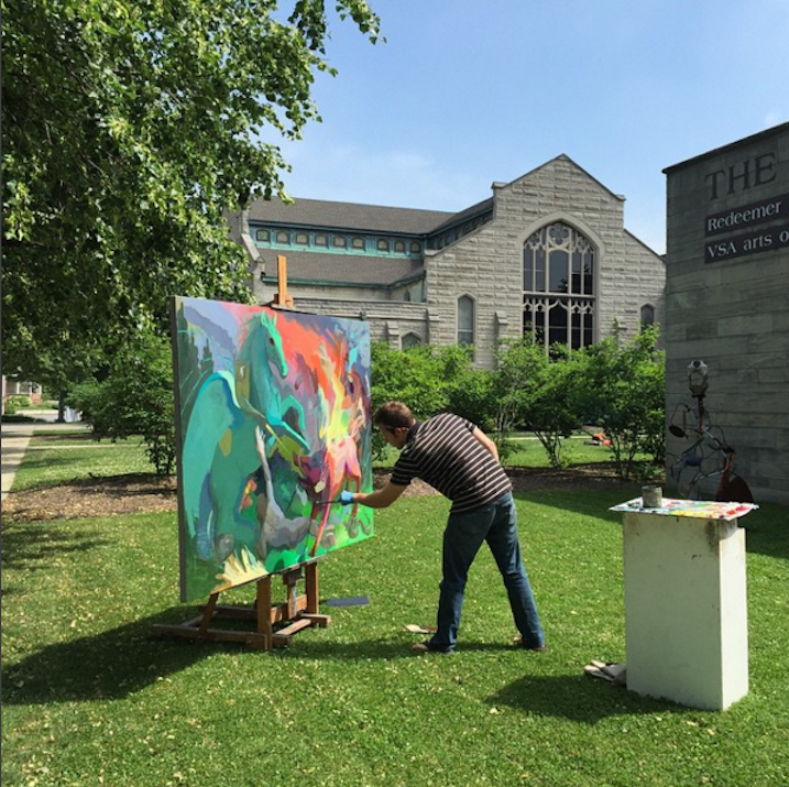 nathanpaintingincourtyard