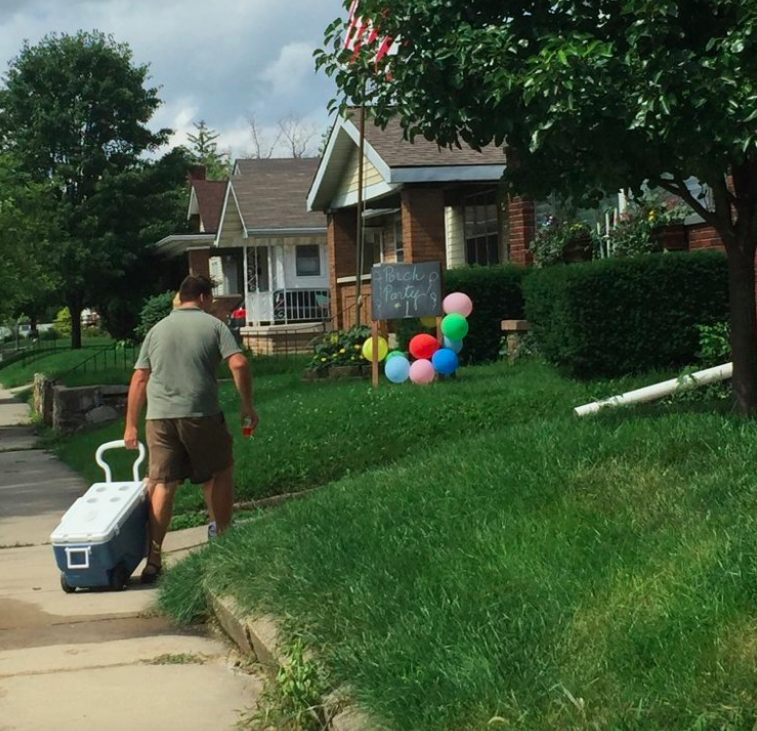 Porching in Little Flower
