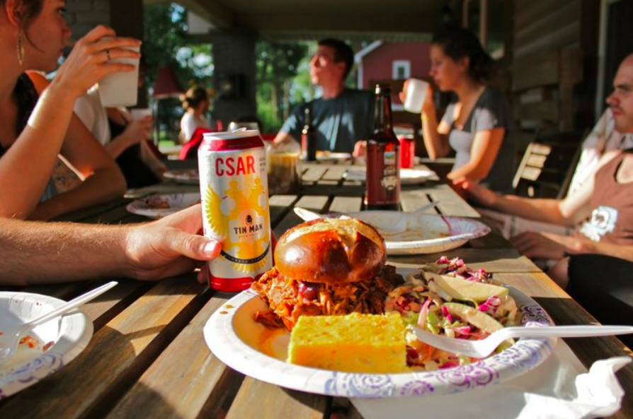 Porching in Mapleton Fall Creek
