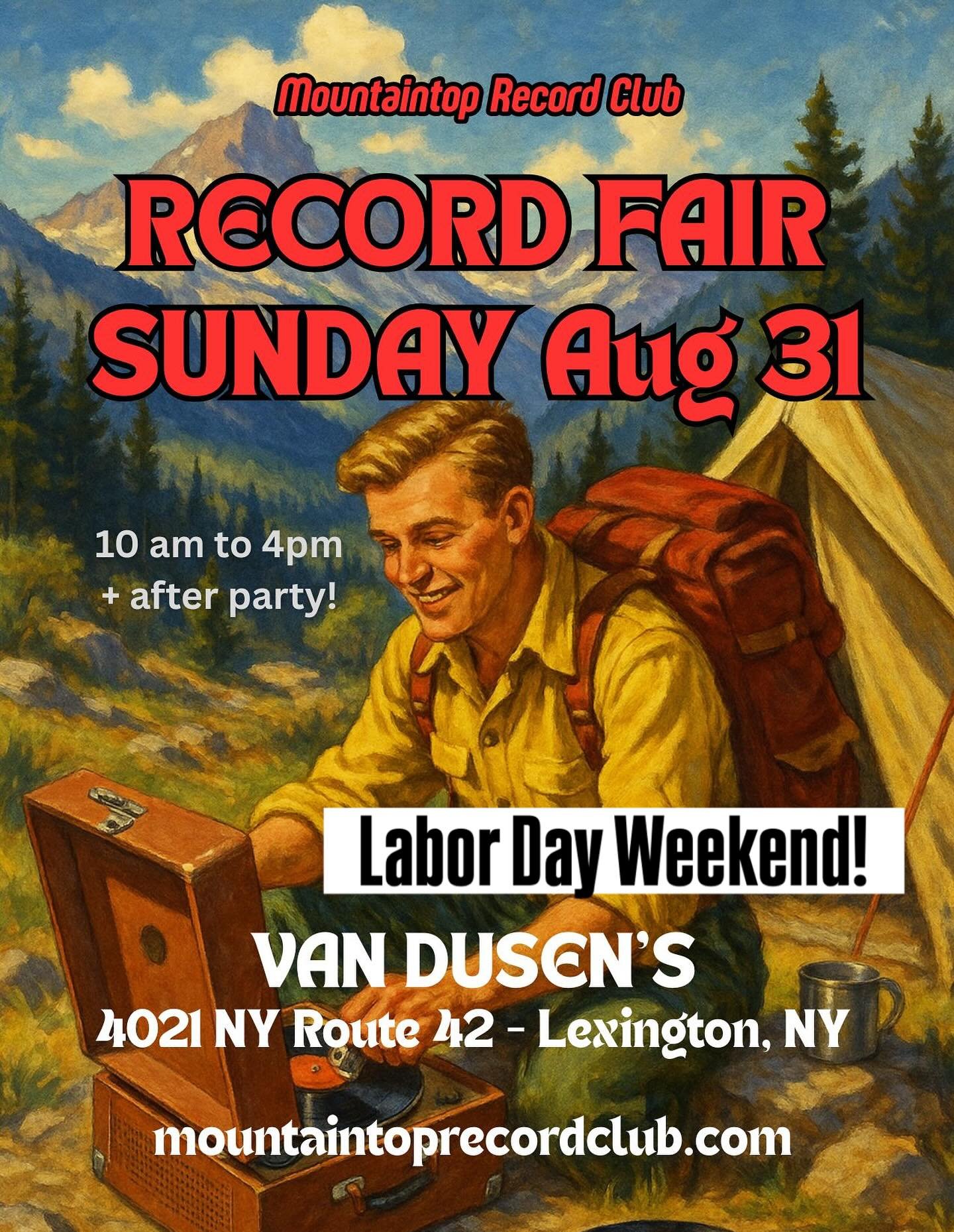 We’re doing it again! Labor Day Weekend Sunday @van_dusens Vinyl record, beer, coffee, bocce and more to be announced!