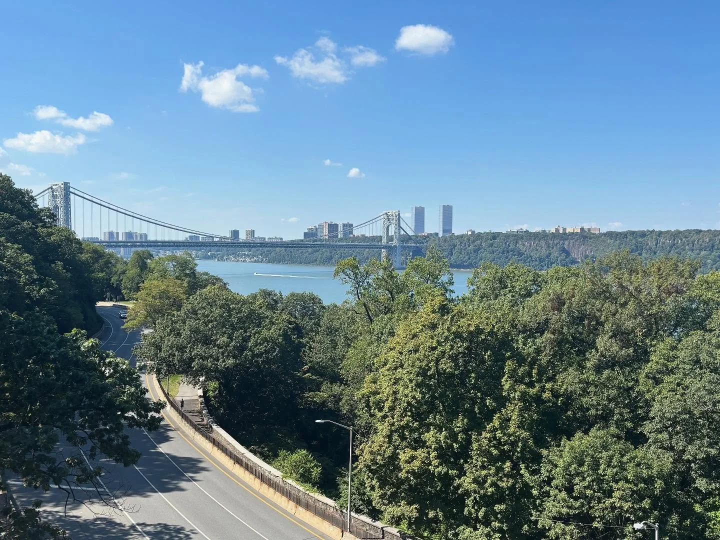Beautiful day in upper Manhattan. Get outside and enjoy.