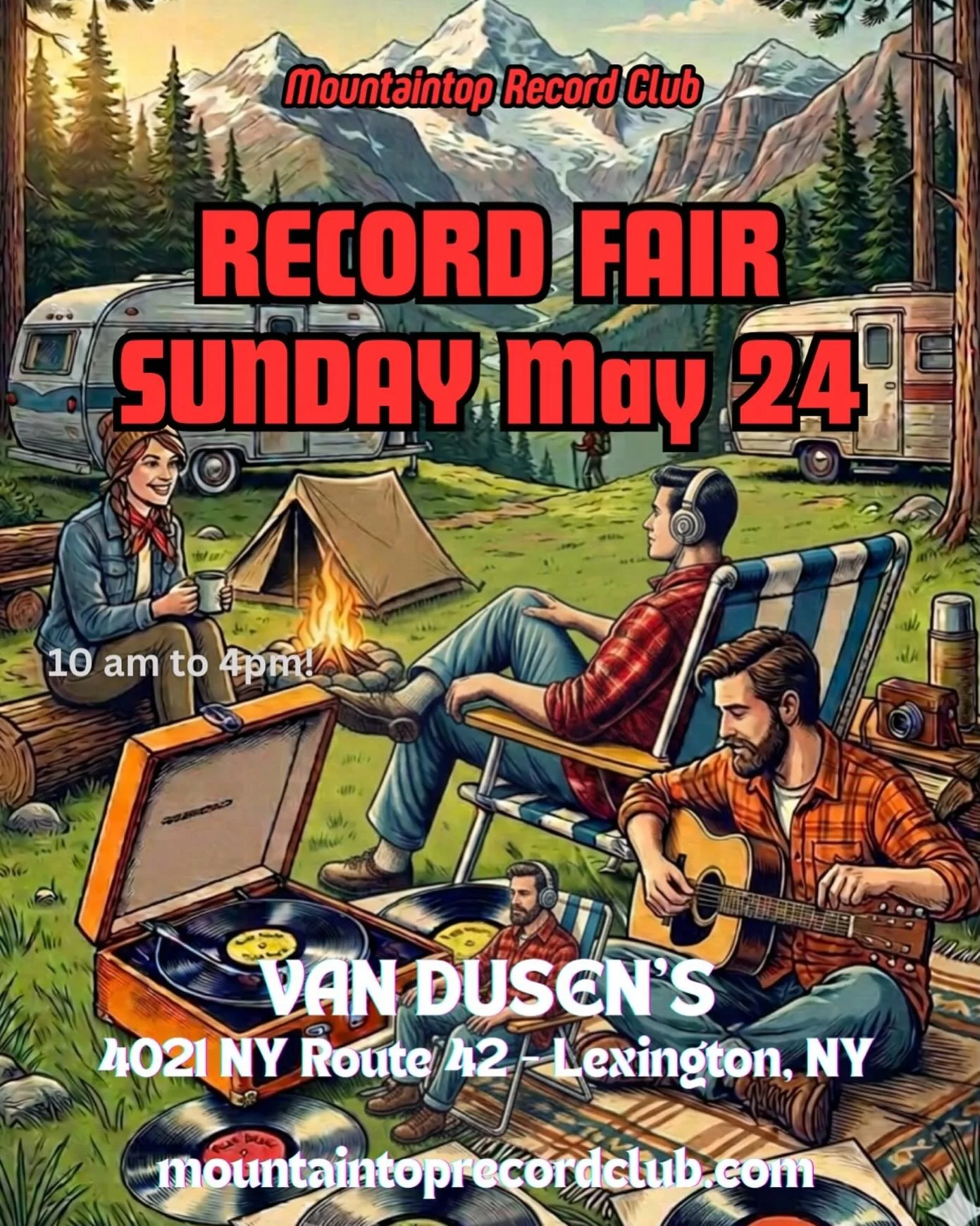 Mark your calendars! We&rsquo;re back this Memorial Day Weekend. #hudsonvalleyvinyl #visitgreenecounty #recordcollecting #recordfairs