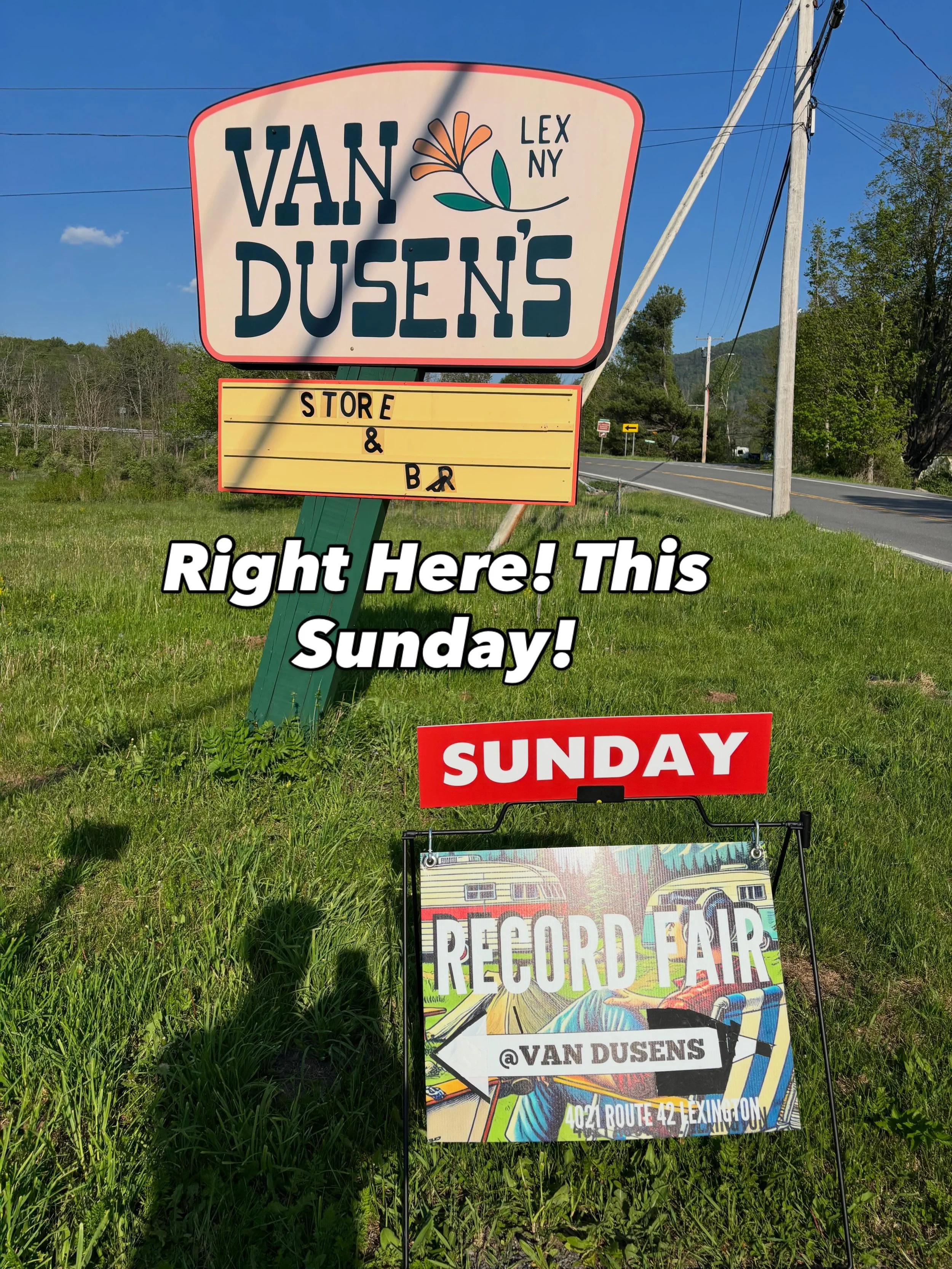 Records, records, records! 10am to 4pm - Free! Beer, wine and coffee available! Do it! @van_dusens #catskillsmountains #vinylrecords