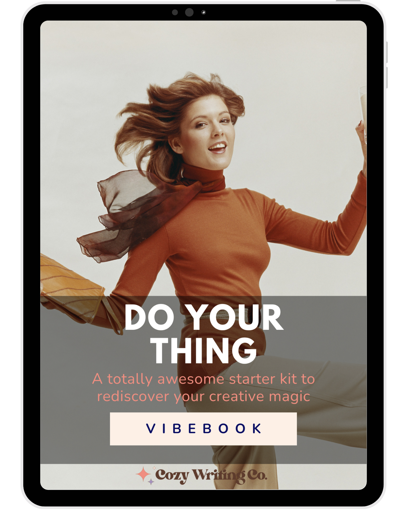 An image of a woman dancing on the cover of the Do Your Thing Vibebook