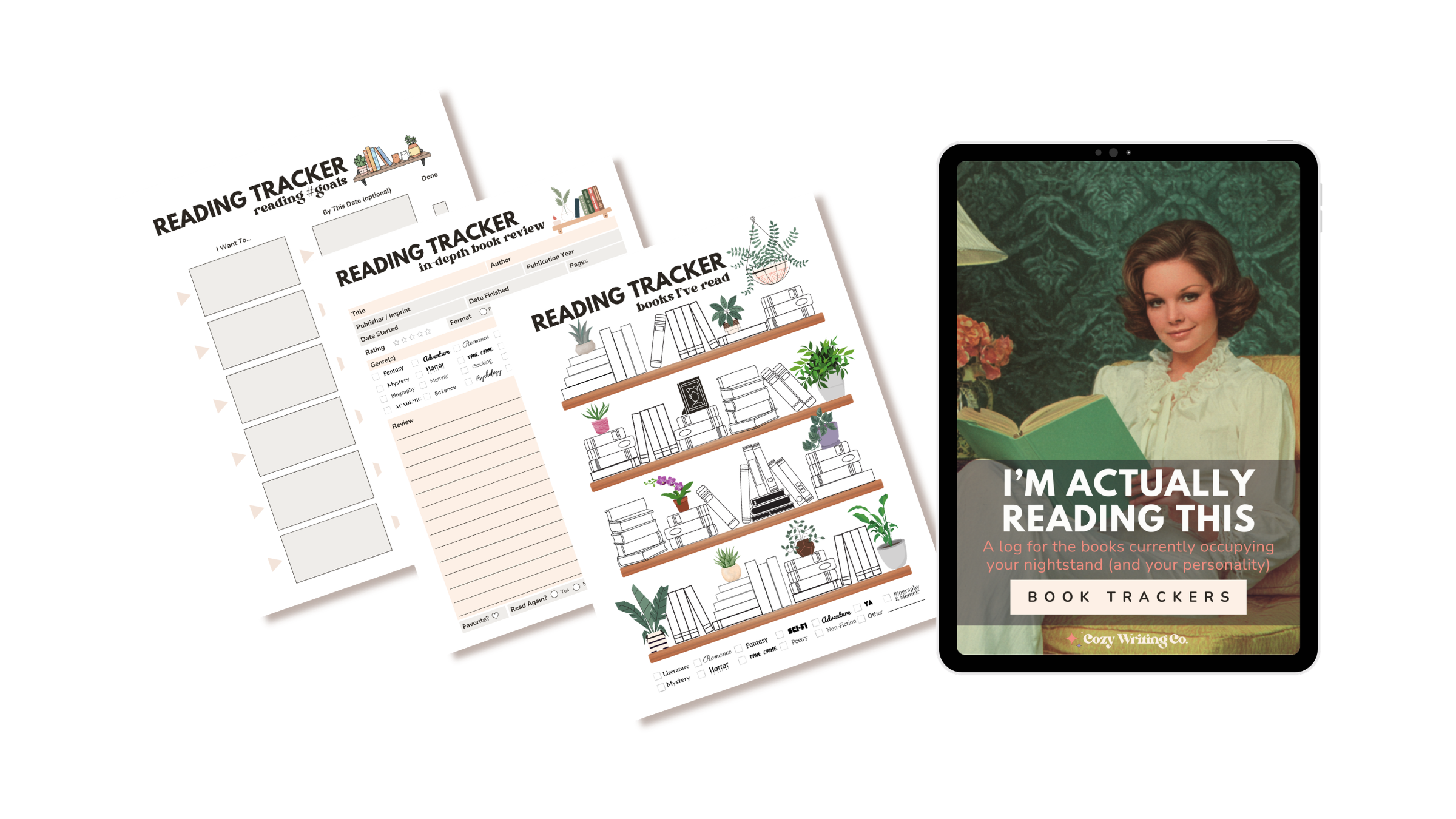 Book Trackers | I'm Actually Reading This — Cozy Writing Co.
