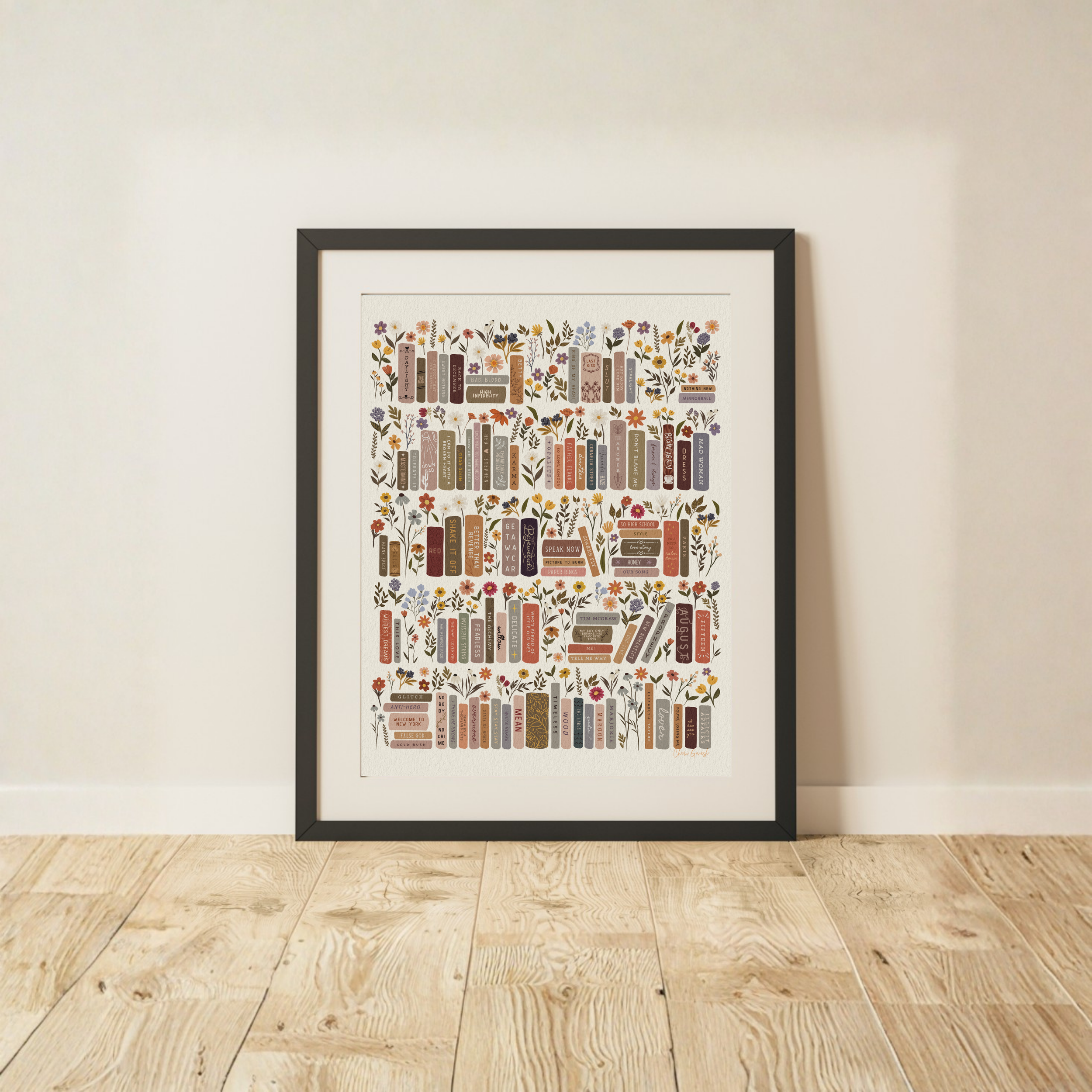 TS-Inspired Bookshelf Art Print