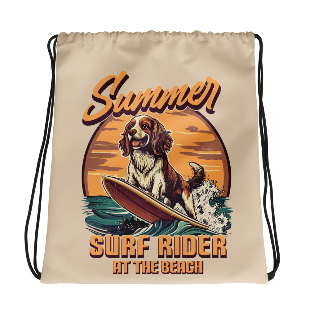 Summer Surf Rider Drawstring Bag (2026 1 Year Anniversary)