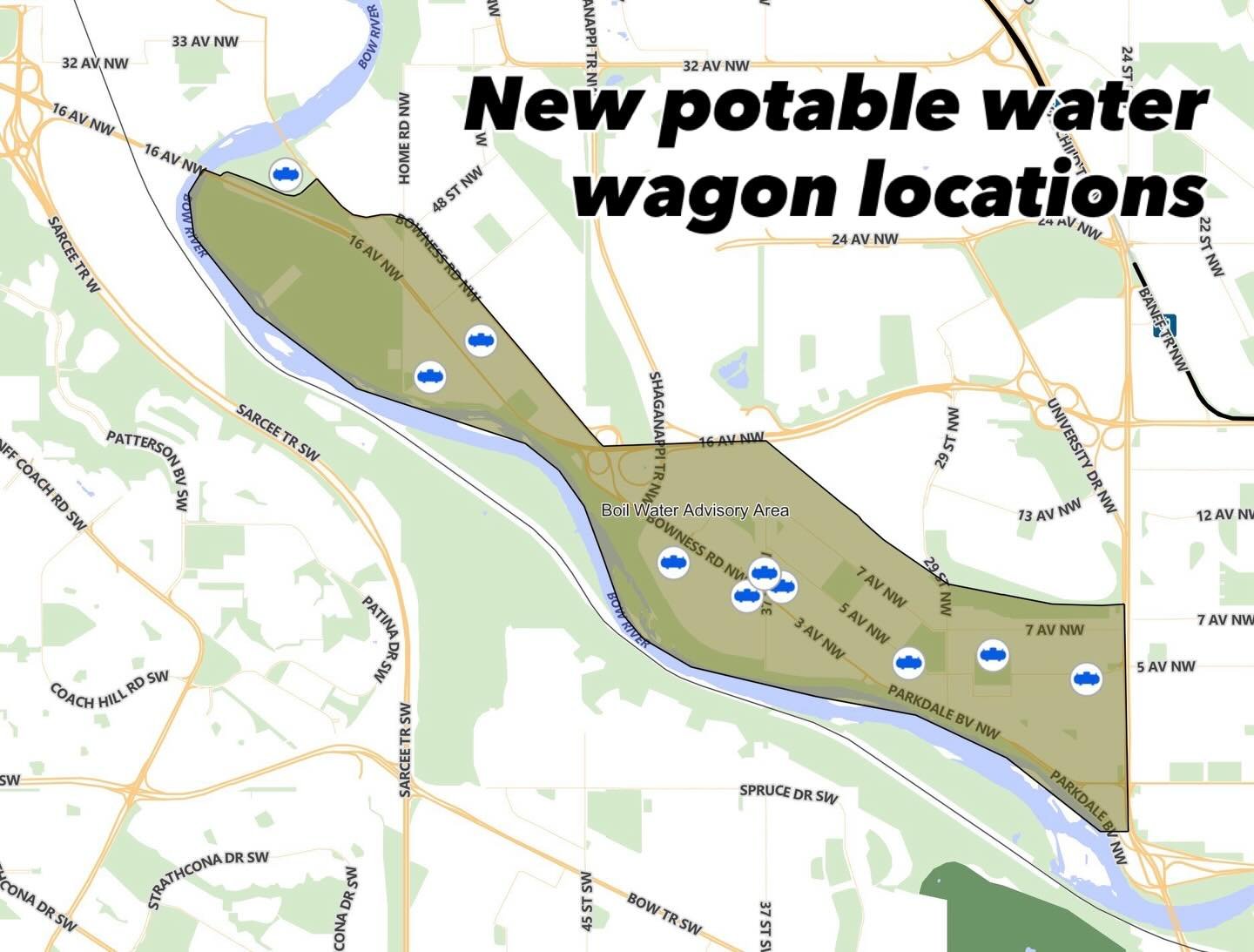 New potable water filling stations have been added on the east side of the boil water advisory area:

- 3129 5th Ave NW
- 2821 6th Ave NW
- 2603 5th Ave NW

Check the City&rsquo;s warter main break update page (link in bio) for the most current locat