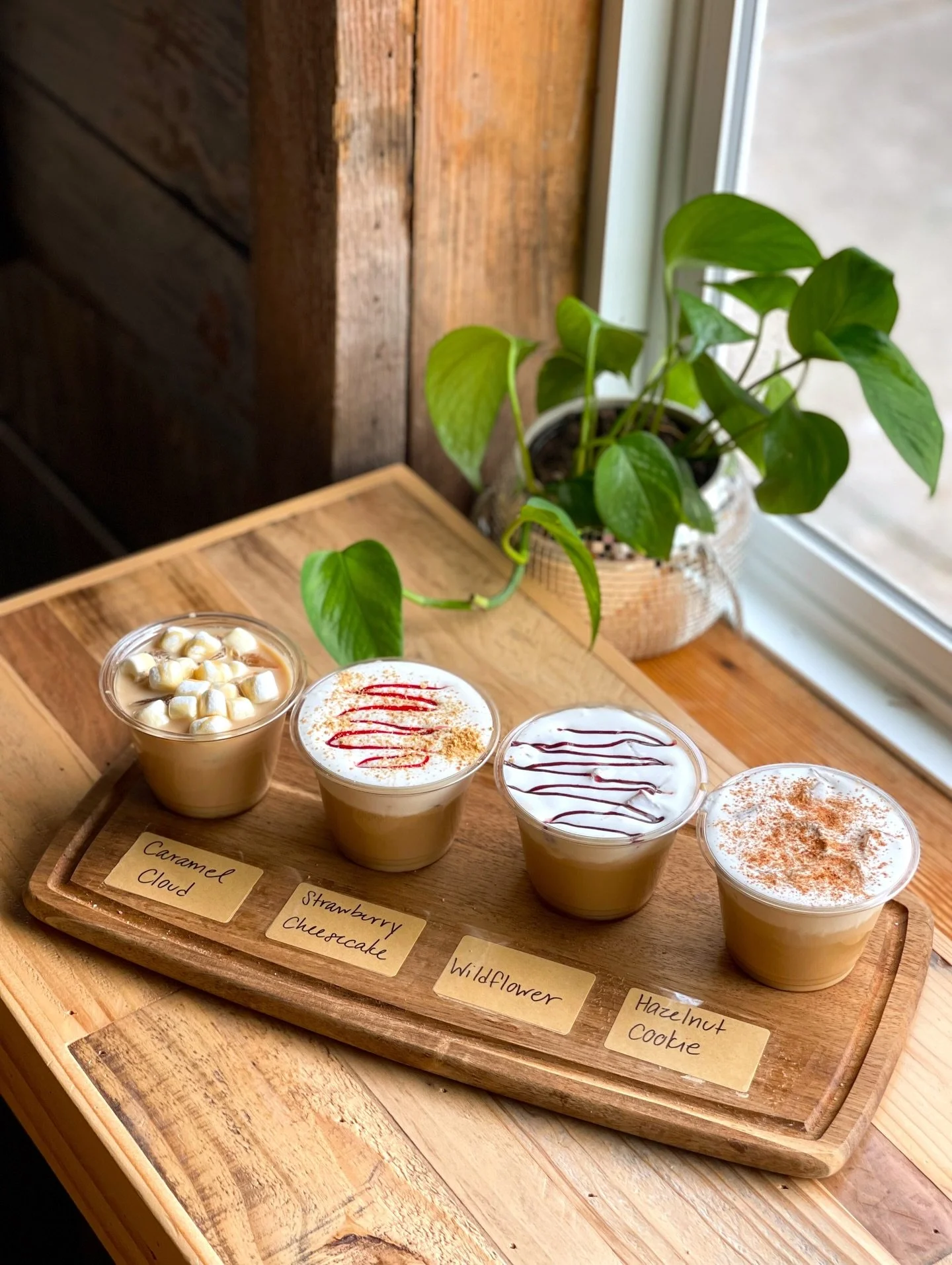 Spring Iced Latte Flight is here! We are so ready for the warmer weather! 🌸☀️
.
.
.
#currentcoffeeILM #southfrontdistrict #WilmingtonNC #latteflight