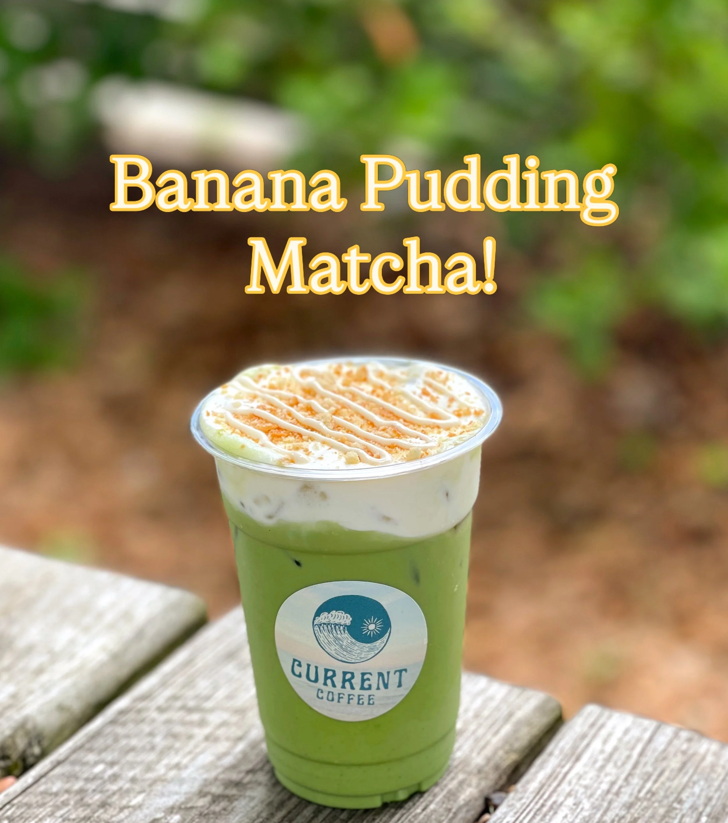 🍌 You guys loved our Banana Pudding Latte, so now it&rsquo;s available as a Matcha too! 💚 #currentcoffeeilm #southfrontdistrict