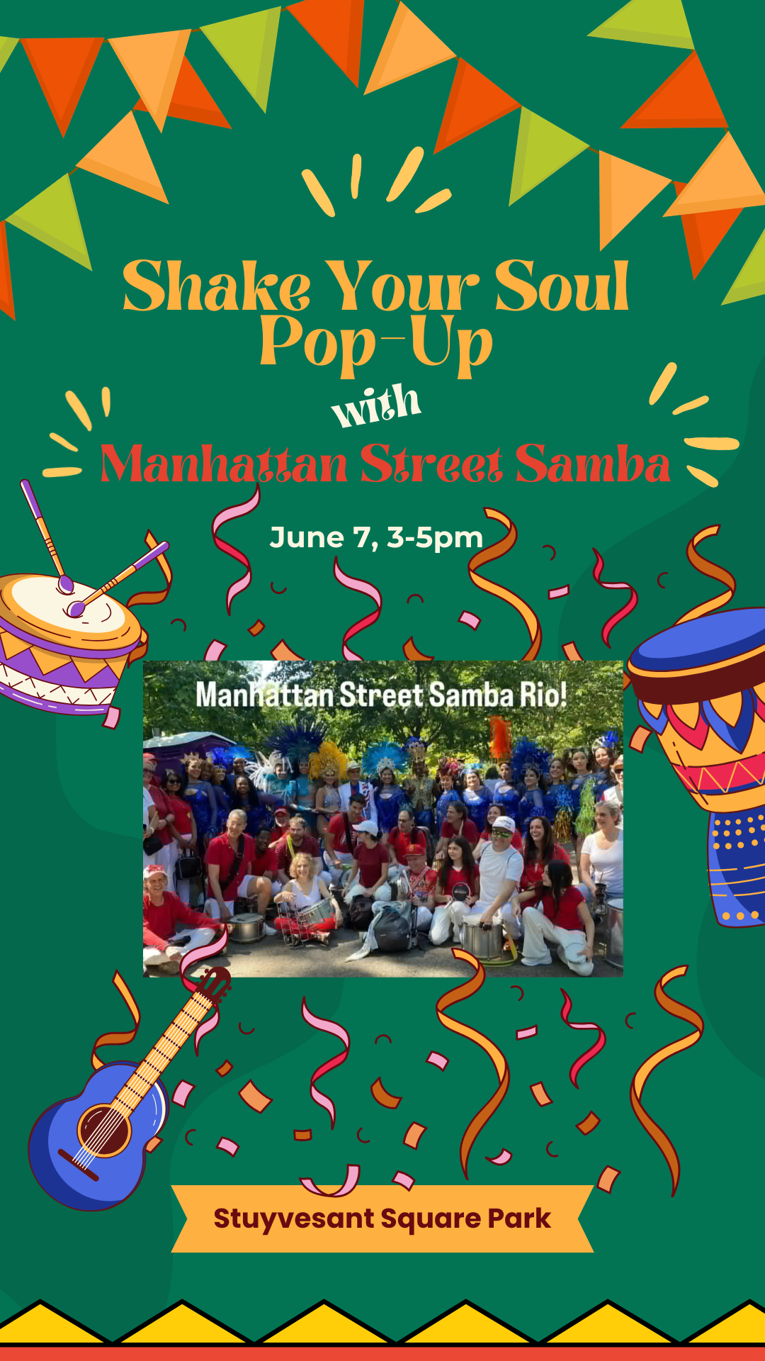 Shake Your Soul Pop-Up with Manhattan Street Samba