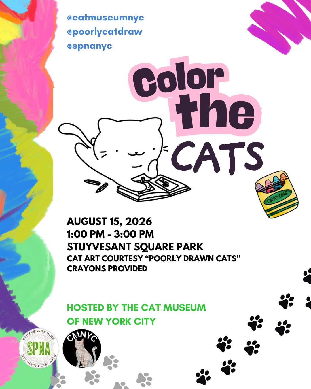 Color the Cats! With the Cat Museum of NYC