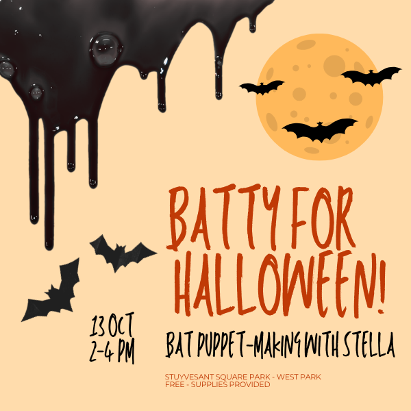Batty for Halloween! A Bat Puppet-Making Workshop with Stella