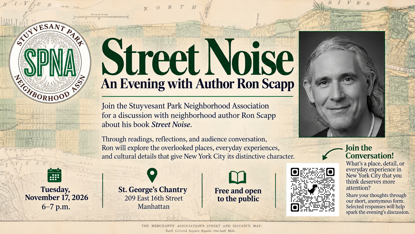 Street Noise: An Evening with Author Ron Scapp