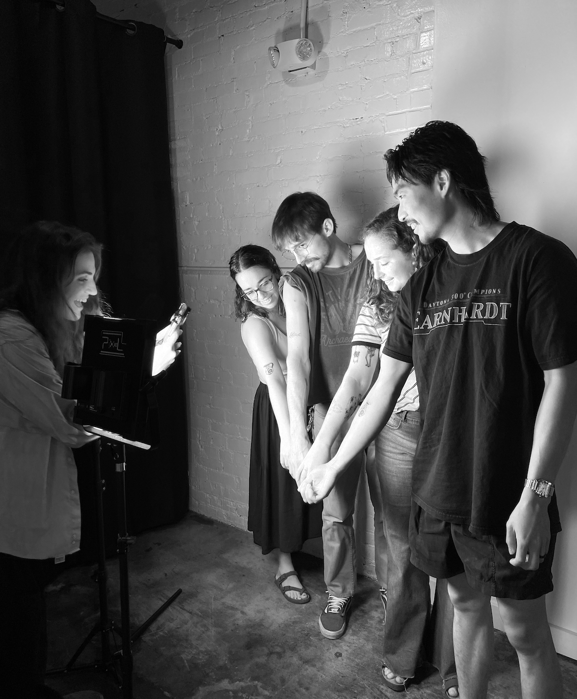 Group tattoo session in Durham, NC