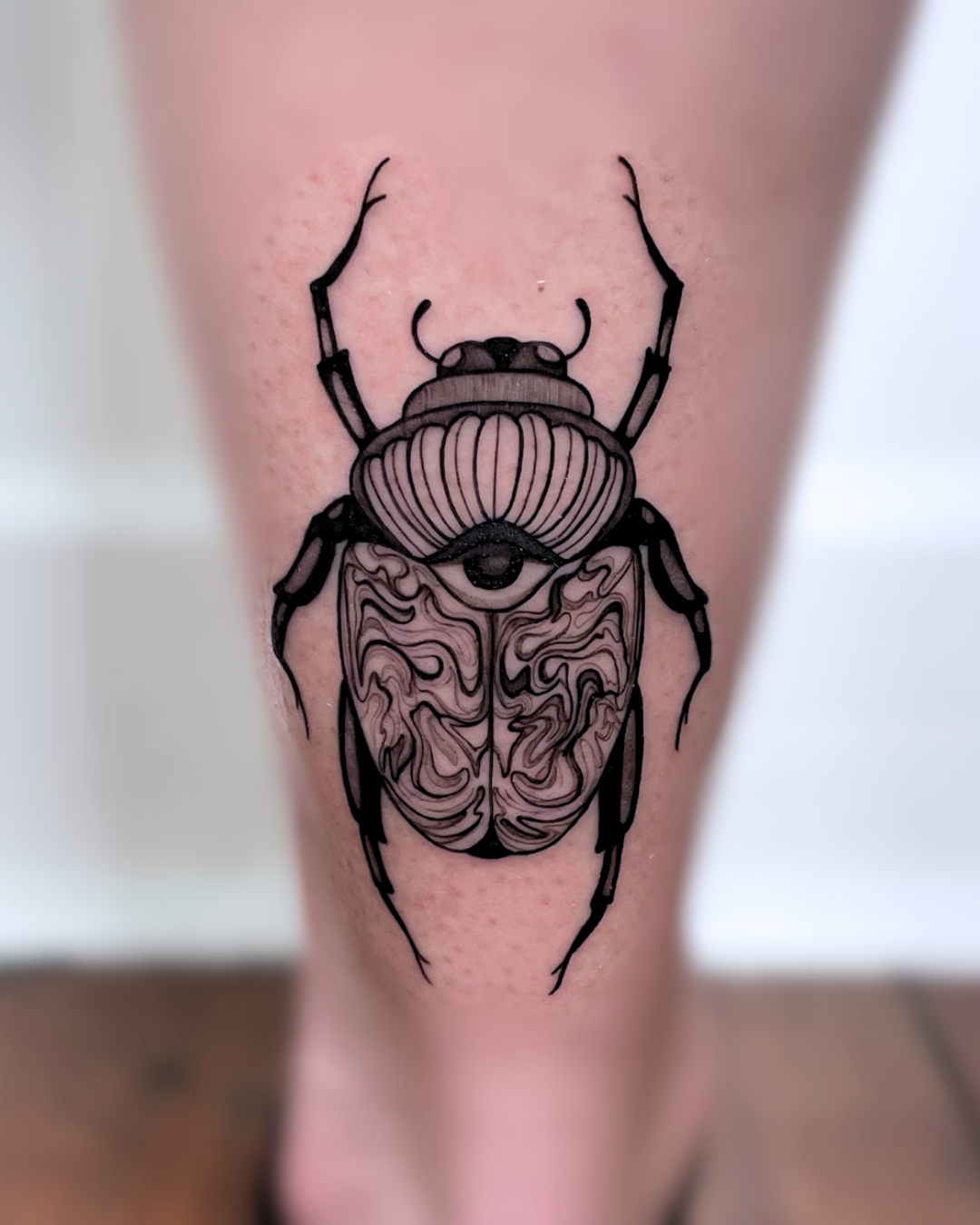 illustrative beetle tattoo durham nc
