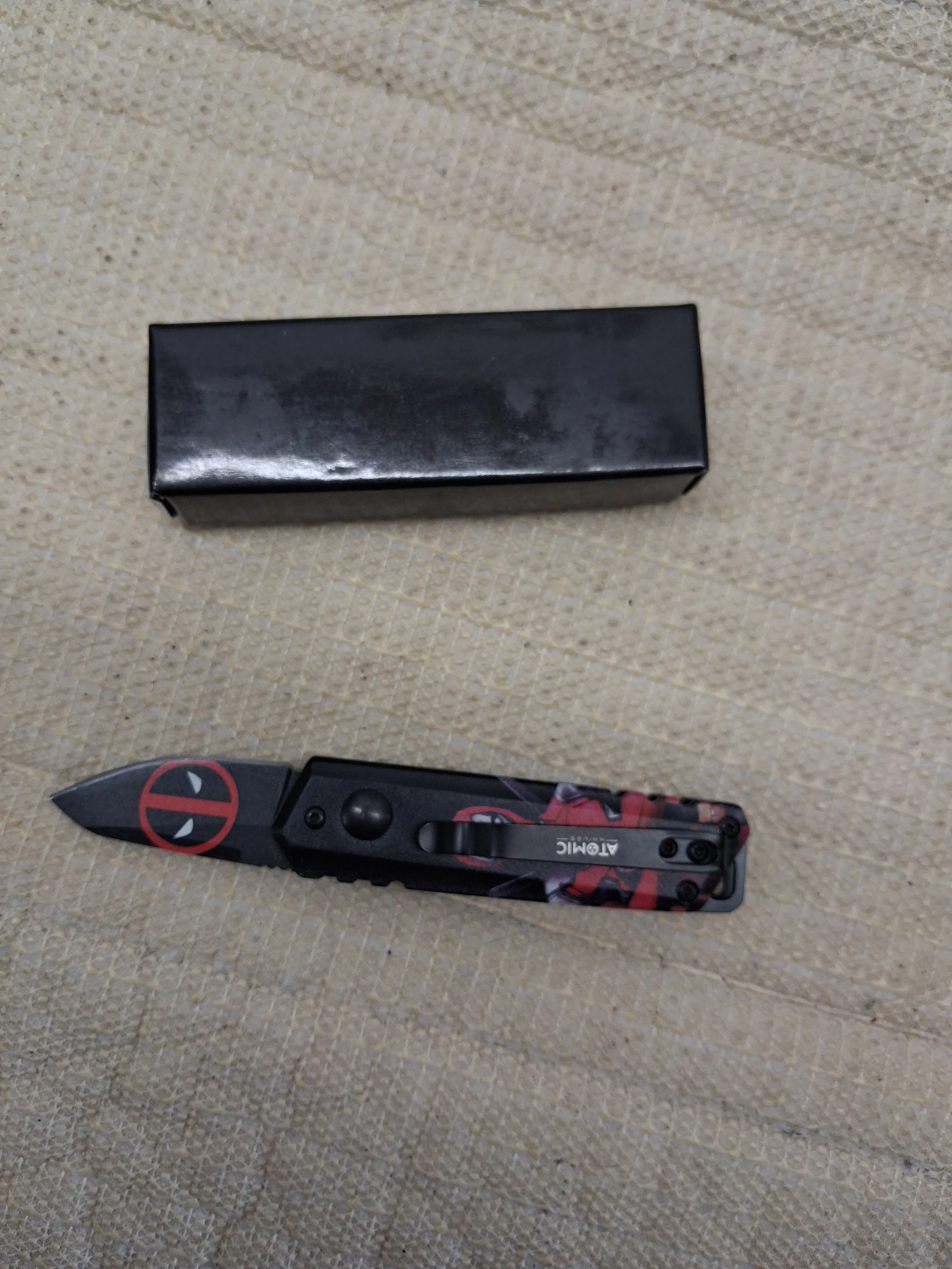 Graphic Automatic Pocket Knife