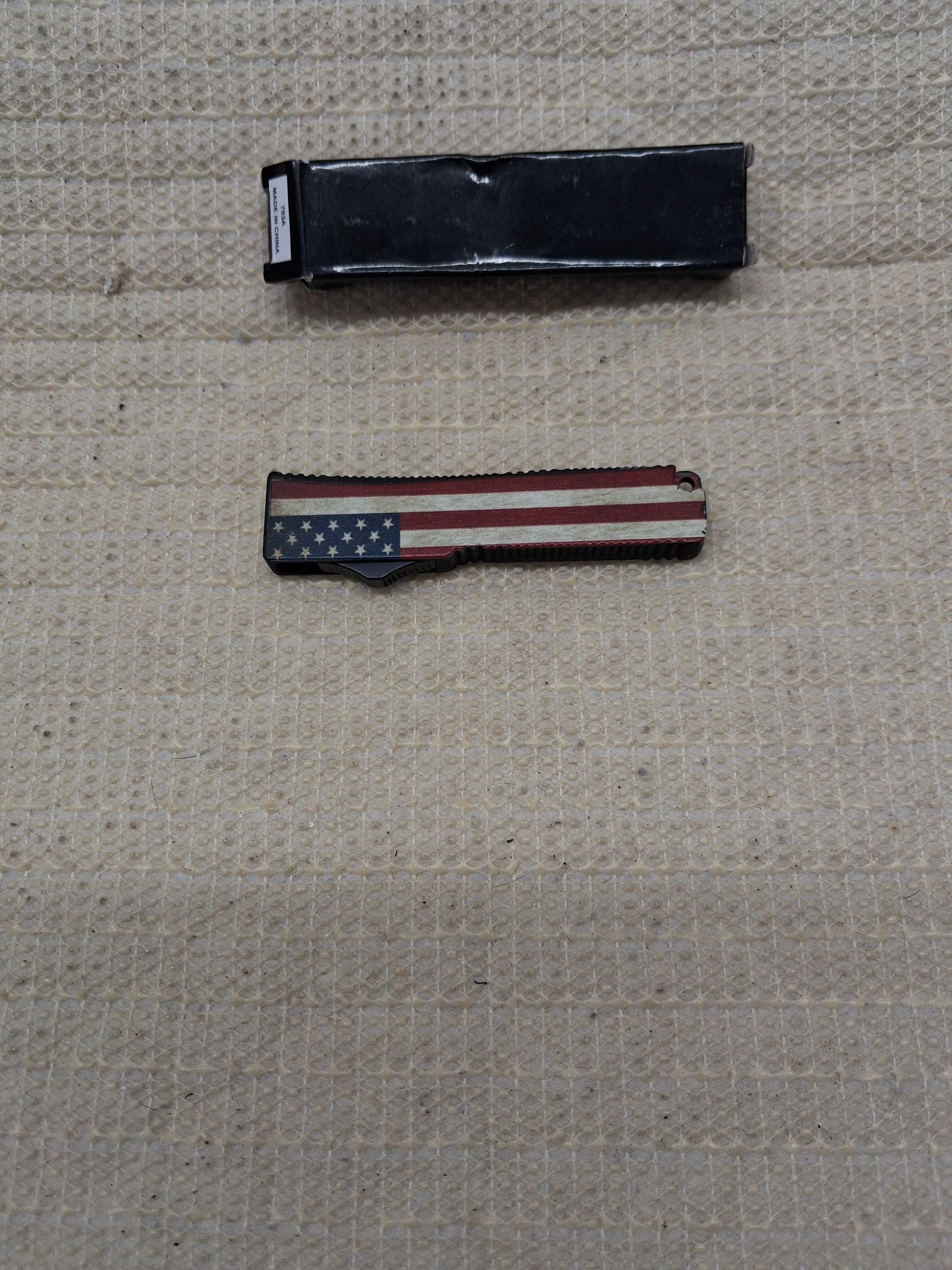 American Flag Pocket Knife OTF