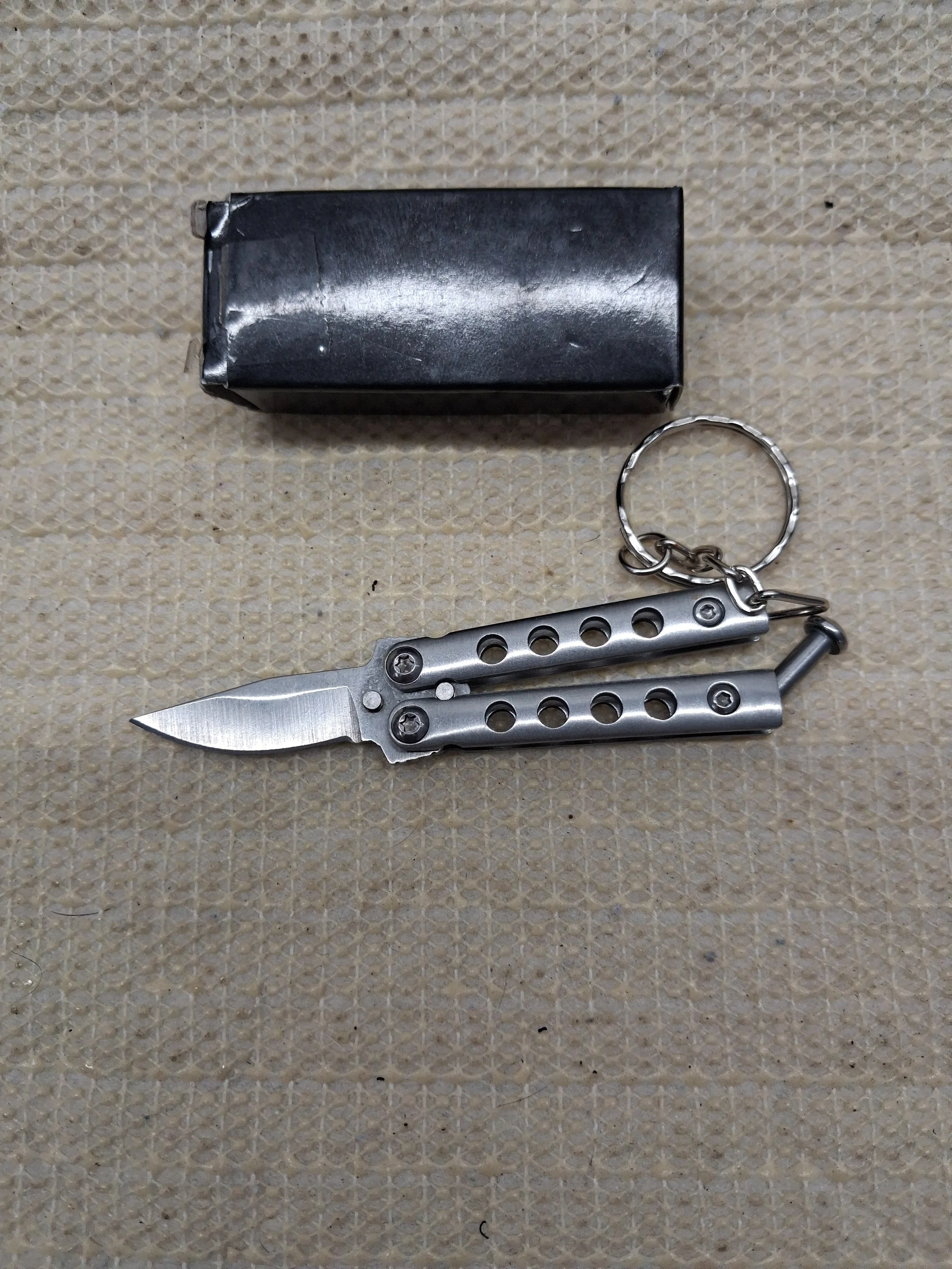 Mini Keychain Butterfly Knife