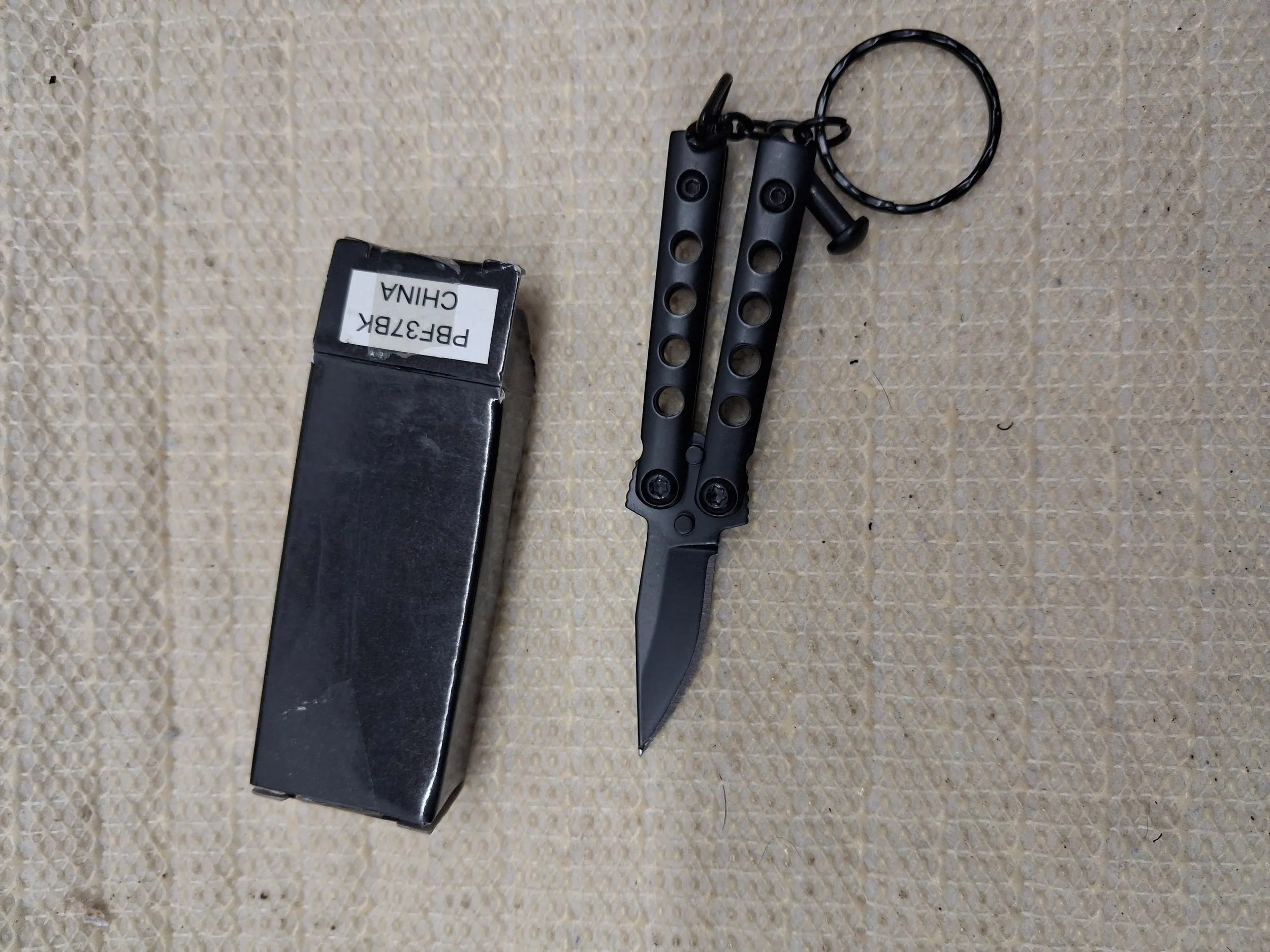 Mini Butterfly Knife Keychain
